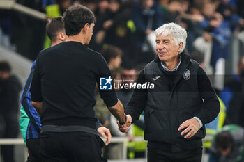 2024-10-30 - Alessandro NESTA of AC Monza and Gian Piero GASPERINI of Atalanta during the Italian championship Serie A football match between Atalanta BC and AC Monza on 30 October 2024 at Gewiss Stadium in Bergamo, Italy - ATALANTA VS MONZA - ITALIAN SERIE A - SOCCER