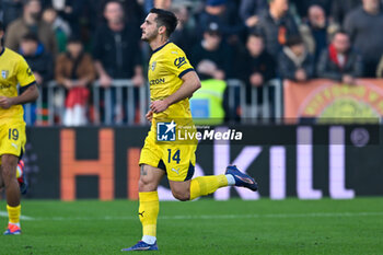 2024-11-09 - Parma’s Emanuele Valeri celebrates after scoring a goal - VENEZIA FC VS PARMA CALCIO - ITALIAN SERIE A - SOCCER