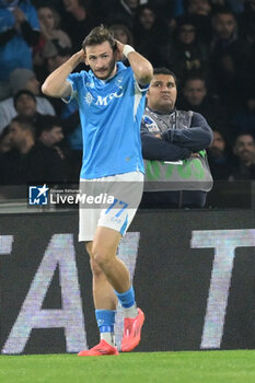 2024-11-24 - Khvicha Kvaratskhelia of SSC Napoli during the Serie A Enilive between SSC Napoli vs AS Roma at Diego Armando Maradona Stadium - SSC NAPOLI VS AS ROMA - ITALIAN SERIE A - SOCCER