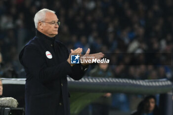 2024-11-24 - Claudio Ranieri coach of AS Roma gestures during the Serie A Enilive between SSC Napoli vs AS Roma at Diego Armando Maradona Stadium - SSC NAPOLI VS AS ROMA - ITALIAN SERIE A - SOCCER