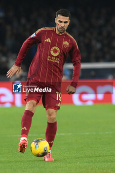 2024-11-24 - Zeki Celik of AS Roma in action during the Serie A Enilive between SSC Napoli vs AS Roma at Diego Armando Maradona Stadium - SSC NAPOLI VS AS ROMA - ITALIAN SERIE A - SOCCER