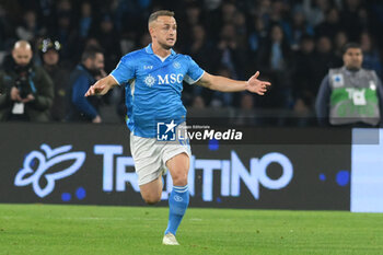 2024-11-24 - Stanislav Lobotka of SSC Napoli gestures during the Serie A Enilive between SSC Napoli vs AS Roma at Diego Armando Maradona Stadium - SSC NAPOLI VS AS ROMA - ITALIAN SERIE A - SOCCER