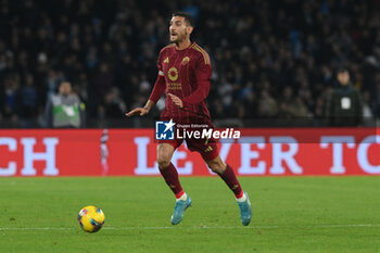 2024-11-24 - Lorenzo Pellegrini of AS Roma in action during the Serie A Enilive between SSC Napoli vs AS Roma at Diego Armando Maradona Stadium - SSC NAPOLI VS AS ROMA - ITALIAN SERIE A - SOCCER