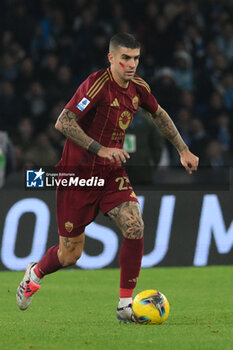 2024-11-24 - Gianluca Mancini of AS Roma in action during the Serie A Enilive between SSC Napoli vs AS Roma at Diego Armando Maradona Stadium - SSC NAPOLI VS AS ROMA - ITALIAN SERIE A - SOCCER