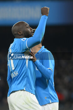 2024-11-24 - Romelu Lukaku of SSC Napoli celebrates after scoring goal during the Serie A Enilive between SSC Napoli vs AS Roma at Diego Armando Maradona Stadium - SSC NAPOLI VS AS ROMA - ITALIAN SERIE A - SOCCER