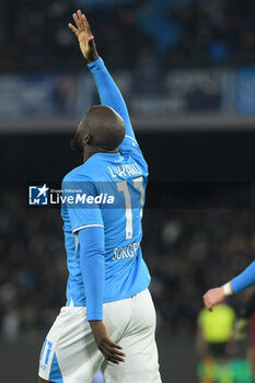 2024-11-24 - Romelu Lukaku of SSC Napoli celebrates after scoring goal during the Serie A Enilive between SSC Napoli vs AS Roma at Diego Armando Maradona Stadium - SSC NAPOLI VS AS ROMA - ITALIAN SERIE A - SOCCER