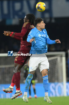 2024-11-24 - Mathias Olivera of SSC Napoli competes for the ball with Manu Kone of AS Roma during the Serie A Enilive between SSC Napoli vs AS Roma at Diego Armando Maradona Stadium - SSC NAPOLI VS AS ROMA - ITALIAN SERIE A - SOCCER