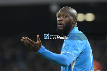 2024-11-24 - Romelu Lukaku of SSC Napoli look during the Serie A Enilive between SSC Napoli vs AS Roma at Diego Armando Maradona Stadium - SSC NAPOLI VS AS ROMA - ITALIAN SERIE A - SOCCER