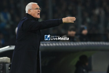 2024-11-24 - Claudio Ranieri coach of AS Roma gestures during the Serie A Enilive between SSC Napoli vs AS Roma at Diego Armando Maradona Stadium - SSC NAPOLI VS AS ROMA - ITALIAN SERIE A - SOCCER