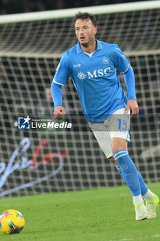 2024-11-24 - Amir Rrahmani of SSC Napoli in action during the Serie A Enilive between SSC Napoli vs AS Roma at Diego Armando Maradona Stadium - SSC NAPOLI VS AS ROMA - ITALIAN SERIE A - SOCCER