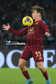 2024-11-24 - Tommaso Baldanzi of AS Roma in action during the Serie A Enilive between SSC Napoli vs AS Roma at Diego Armando Maradona Stadium - SSC NAPOLI VS AS ROMA - ITALIAN SERIE A - SOCCER