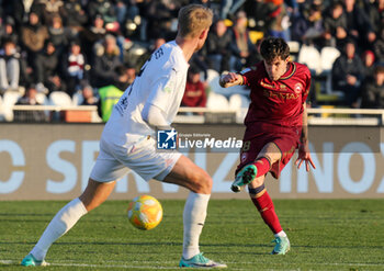 2024-01-13 - Andrea Tessiore in action against Simon Graves Jensen (Palermo F.C.) during the Italian Serie BKT match between Cittadella vs. Palermo F.C. on 13rd January 2024 at the Pier Cesare Tombolato Stadium in Cittadella (PD), Italy - AS CITTADELLA VS PALERMO FC - ITALIAN SERIE B - SOCCER