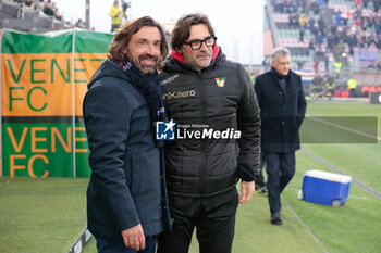 2024-01-14 - Paolo Vanoli (Venezia) and Andrea Pirlo (coach Sampdoria) - VENEZIA FC VS UC SAMPDORIA - ITALIAN SERIE B - SOCCER
