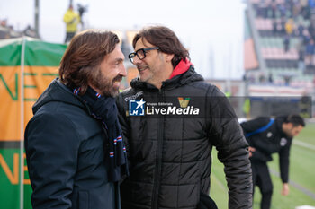 2024-01-14 - Paolo Vanoli (Venezia) and Andrea Pirlo (coach Sampdoria) - VENEZIA FC VS UC SAMPDORIA - ITALIAN SERIE B - SOCCER