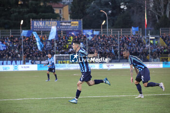 2024-01-20 - Nicolo Buso (Lecco) celebrates a goal which is then disallowed during the Serie BKT match between Lecco and Pisa at Stadio Mario Rigamonti-Mario Ceppi on January 20, 2024 in Lecco, Italy.
(Photo by Matteo Bonacina/LiveMedia) - LECCO 1912 VS AC PISA - ITALIAN SERIE B - SOCCER