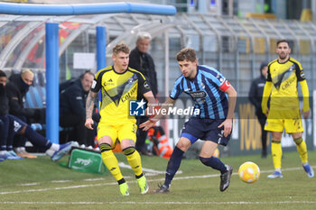 2024-01-20 - Nicholas Bonfanti (Pisa) and Vedran Celjak (Lecco) during the Serie BKT match between Lecco and Pisa at Stadio Mario Rigamonti-Mario Ceppi on January 20, 2024 in Lecco, Italy.
(Photo by Matteo Bonacina/LiveMedia) - LECCO 1912 VS AC PISA - ITALIAN SERIE B - SOCCER