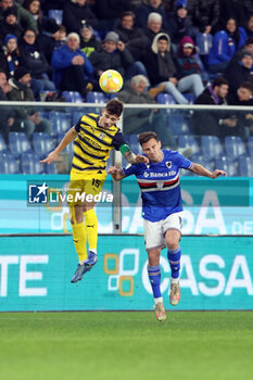 2024-01-19 - Enrico Del Prato of Parma Calcio in action during Serie B between U.C Sampdoria vs Parma Calcio at Luigi Ferraris Stadium - UC SAMPDORIA VS PARMA CALCIO - ITALIAN SERIE B - SOCCER