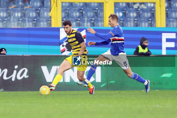 2024-01-19 - Botond Balogh of Parma Calcio in action during Serie B between U.C Sampdoria vs Parma Calcio at Luigi Ferraris Stadium - UC SAMPDORIA VS PARMA CALCIO - ITALIAN SERIE B - SOCCER