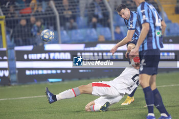 2024-02-03 - Andrija Novakovich (Lecco) and Valentin Antov (Cremonese) during the Serie BKT match between Lecco and Cremonese at Stadio Mario Rigamonti-Mario Ceppi on February 3, 2024 in Lecco, Italy.
(Photo by Matteo Bonacina/LiveMedia) - LECCO 1912 VS US CREMONESE - ITALIAN SERIE B - SOCCER