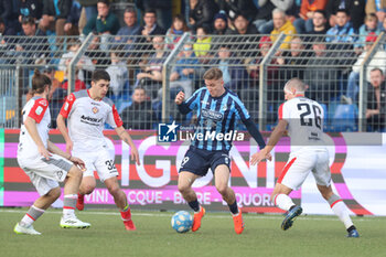 2024-02-03 - Marcin Listkowski (Lecco), Valentin Antov (Cremonese), Gonzalo Abrego (Cremonese) and Michele Castagnetti (Cremonese) during the Serie BKT match between Lecco and Cremonese at Stadio Mario Rigamonti-Mario Ceppi on February 3, 2024 in Lecco, Italy.
(Photo by Matteo Bonacina/LiveMedia) - LECCO 1912 VS US CREMONESE - ITALIAN SERIE B - SOCCER