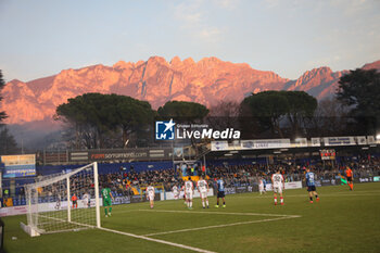 2024-02-03 - Mount Resegone during the Serie BKT match between Lecco and Cremonese at Stadio Mario Rigamonti-Mario Ceppi on February 3, 2024 in Lecco, Italy.
(Photo by Matteo Bonacina/LiveMedia) - LECCO 1912 VS US CREMONESE - ITALIAN SERIE B - SOCCER