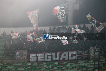 2024-02-02 - S.S.C. Bari supporters during the Italian Serie BKT match between Palermo F.C. vs S.S.C. Bari on 1st February 2024 at the Renzo Barbera stadium in Palermo, Italy - PALERMO FC VS SSC BARI - ITALIAN SERIE B - SOCCER