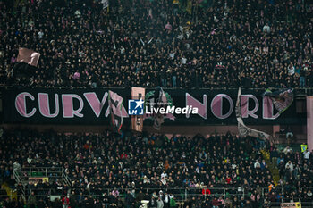 2024-02-02 - Palermo supporters during the Italian Serie BKT match between Palermo F.C. vs S.S.C. Bari on 1st February 2024 at the Renzo Barbera stadium in Palermo, Italy - PALERMO FC VS SSC BARI - ITALIAN SERIE B - SOCCER