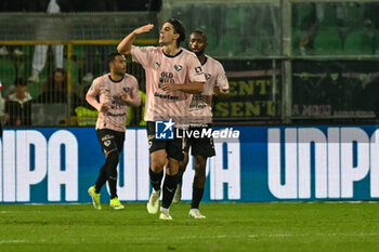 2024-02-02 - Happiness of Filippo Ranocchia (Palermo F.C.) after scores a goal during the Italian Serie BKT match between Palermo F.C. vs S.S.C. Bari on 1st February 2024 at the Renzo Barbera stadium in Palermo, Italy - PALERMO FC VS SSC BARI - ITALIAN SERIE B - SOCCER
