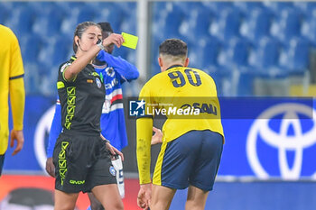 2024-02-03 - The Referee of the match Sara Maria Sole Ferrieri Caputi to Livorno

Yellow card for Fabio Abiuso (Modena) - UC SAMPDORIA VS MODENA FC - ITALIAN SERIE B - SOCCER