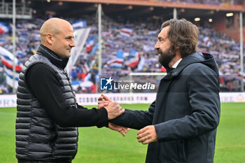 2024-02-03 - Paolo Bianco (Modena) head coach and Andrea Pirlo (Sampdoria) head coach - UC SAMPDORIA VS MODENA FC - ITALIAN SERIE B - SOCCER