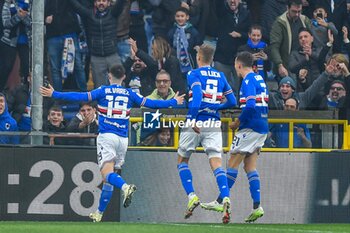 2024-02-03 - Agustin Alvarez (Sampdoria) celebrates after scoring a goal 2 - 0 - UC SAMPDORIA VS MODENA FC - ITALIAN SERIE B - SOCCER