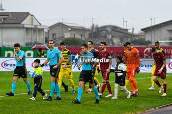 2024-02-10 - AS Cittadella and Parma calcio enter in field - AS CITTADELLA VS PARMA CALCIO - ITALIAN SERIE B - SOCCER