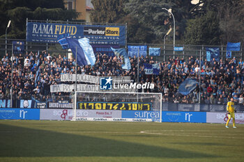 2024-02-17 - Fans of Lecco with a banner during the Serie BKT match between Lecco and Cosenza at Stadio Mario Rigamonti-Mario Ceppi on February 17, 2024 in Lecco, Italy.
(Photo by Matteo Bonacina/LiveMedia) - LECCO 1912 VS COSENZA CALCIO - ITALIAN SERIE B - SOCCER