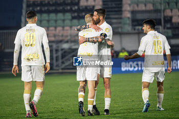 2024-02-18 - Modena celebrates after scoring the gol of 2-2 - VENEZIA FC VS MODENA FC - ITALIAN SERIE B - SOCCER