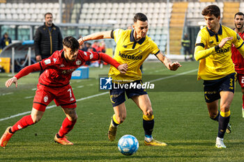 2024-02-25 - Simone Santoro (Modena) and Salvatore Elia (Spezia) - MODENA FC VS SPEZIA CALCIO - ITALIAN SERIE B - SOCCER