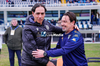 2024-02-24 - The head coach Alessandro Nesta (AC Reggiana) and The second coach Christian Maraner (Brescia Calcio) - BRESCIA CALCIO VS AC REGGIANA - ITALIAN SERIE B - SOCCER