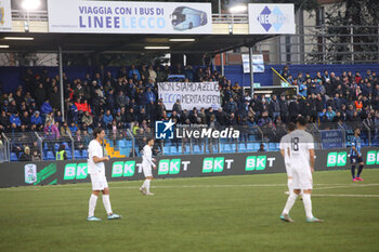 2024-03-10 - Fans of Lecco with a banner during the Serie BKT match between Lecco and Palermo at Stadio Mario Rigamonti-Mario Ceppi on March 10, 2024 in Lecco, Italy.
(Photo by Matteo Bonacina/LiveMedia) - LECCO 1912 VS PALERMO FC - ITALIAN SERIE B - SOCCER