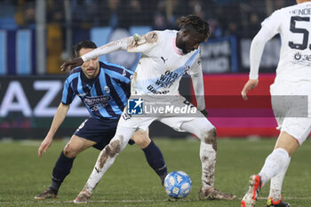 2024-03-10 - Giorgio Galli (Lecco) and Mamadou Coulibaly (Palermo) during the Serie BKT match between Lecco and Palermo at Stadio Mario Rigamonti-Mario Ceppi on March 10, 2024 in Lecco, Italy.
(Photo by Matteo Bonacina/LiveMedia) - LECCO 1912 VS PALERMO FC - ITALIAN SERIE B - SOCCER