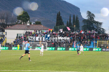 2024-03-10 - Fans of Palermo with a banner during the Serie BKT match between Lecco and Palermo at Stadio Mario Rigamonti-Mario Ceppi on March 10, 2024 in Lecco, Italy.
(Photo by Matteo Bonacina/LiveMedia) - LECCO 1912 VS PALERMO FC - ITALIAN SERIE B - SOCCER