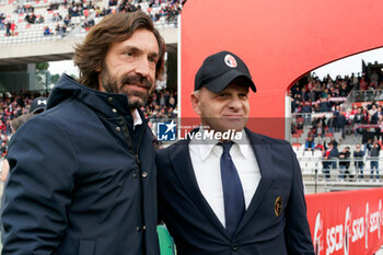 2024-03-16 - coach Andrea Pirlo of Sampdoria and coach Giuseppe Iachini of SSC Bari - SSC BARI VS UC SAMPDORIA - ITALIAN SERIE B - SOCCER