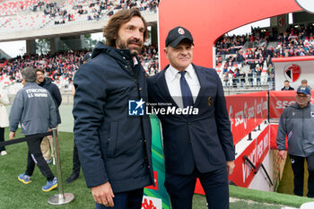2024-03-16 - coach Andrea Pirlo of Sampdoria and coach Giuseppe Iachini of SSC Bari - SSC BARI VS UC SAMPDORIA - ITALIAN SERIE B - SOCCER