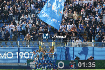 2024-03-16 - 
COMO, ITALY - March 16th: Como 1907 celebrates after goal during the Serie B match between Como 1907 - Pisa - Serie B at Stadio Comunale G. Sinigaglia on March 16th, 2024 in Como, Italy - COMO 1907 VS AC PISA - ITALIAN SERIE B - SOCCER