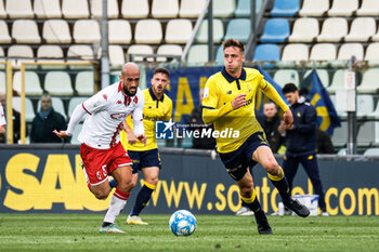 2024-04-01 - Luca Magnino (Modena) and Ahmed Benali (Bari) - MODENA FC VS SSC BARI - ITALIAN SERIE B - SOCCER