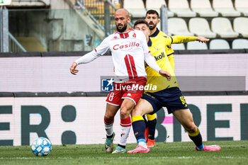 2024-04-01 - Ahmed Benali (Bari) and Fabio Abiuso (Modena) - MODENA FC VS SSC BARI - ITALIAN SERIE B - SOCCER