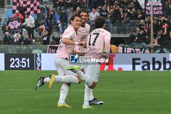 2024-04-01 - Players of Palermo celebrate - PISA SC VS PALERMO FC - ITALIAN SERIE B - SOCCER