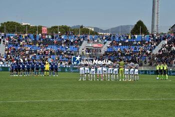 2024-04-13 - Minute's silence in memory of the workers who died at the Suviana hydroelectric power plant (Bo) - PISA SC VS FERALPISALò - ITALIAN SERIE B - SOCCER