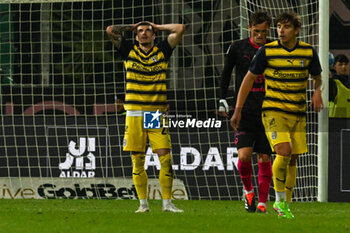 2024-04-19 - Valentin Mihaila (Parma Calcio) shows his disappointment during the Italian Serie BKT match between Palermo F.C. vs Parma Calcio 1913 on 19th April 2024 at the Renzo Barbera stadium in Palermo, Italy - PALERMO FC VS PARMA CALCIO - ITALIAN SERIE B - SOCCER