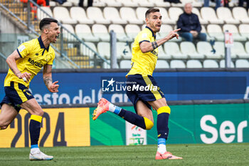 2024-04-27 - Giovanni Zaro (Modena) celebrates after scoring the gol of 1-0 - MODENA FC VS FC SüDTIROL - ITALIAN SERIE B - SOCCER