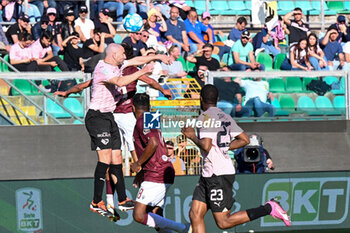 2024-04-27 - Fabio Lucioni (Palermo F.C.) overhead kick the ball during the Italian Serie BKT match between Palermo F.C. vs A.C. Reggiana 1919 on 27th April 2024 at the Renzo Barbera stadium in Palermo, Italy - PALERMO FC VS AC REGGIANA - ITALIAN SERIE B - SOCCER