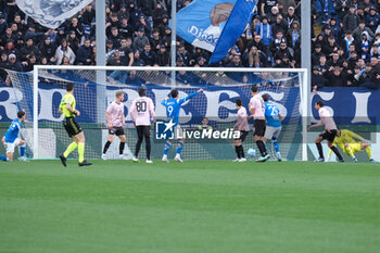 2024-03-02 - Own goal of Federico Di Francesco of Palermo FC during the Italian Serie B soccer championship match between Brescia Calcio and Palermo FC at Mario Rigamonti Stadium on March 02, 2024, Brixia, Italy. - BRESCIA CALCIO VS PALERMO FC - ITALIAN SERIE B - SOCCER